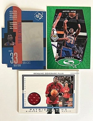 PATRICK EWING '01 Fleer Genuine + Jersey & '98 UD Starquest & '97 UD Star Focus - Image 1 of 2