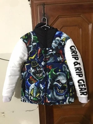 Men's Clown Digital Printing Winter Puffer Jacket - Image 1 of 4