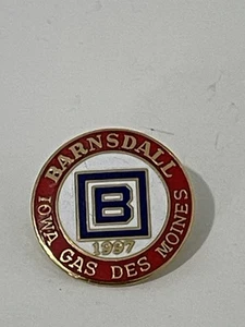 Pin Back Iowa Gas 1997 Barnsdall Oil Co. - Des Moines, Iowa - Imagen 1 de 3