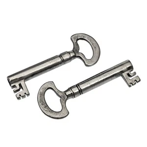 Coppia di CHIAVI ARMADIO 50mm abbinate - chiave antica x 2 - rif.k229 - Foto 1 di 5