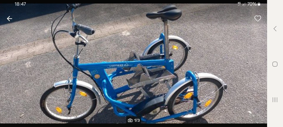 Sepprad Dreirad  Made In GERMANY Mit Gangschaltung    Fortbewegung Durch Steppen - Bild 1 von 1