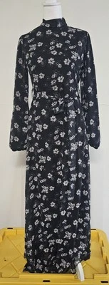 Infinite Styles Ecommerce  CO Limited Black Floral Women's Long Dress Size S - Image 1 of 4
