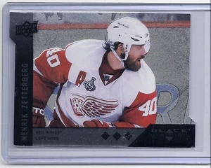 2009-10 UPPER DECK BLACK DIAMOND HENRIK ZETTERBERG TRIPLE HORIZONTAL DIE CUT - Picture 1 of 1