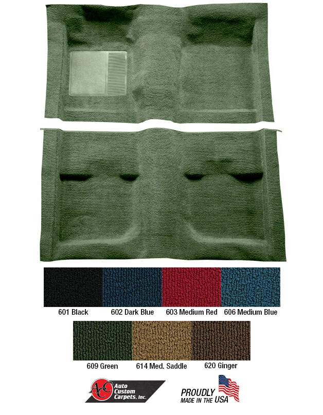 Mustang Carpet Molded 2 Piece 100% Nylon 1971 1972 1973 - ACC - Image 1 of 1