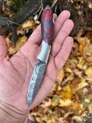 Best Damascus Folding Blade Pocket knife - Best Damascus Gift Knives - Utility - Image 1 of 4