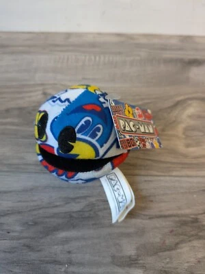 Pac-Man Patterned 7" Plush Soft Toy (Bandai Namco) With Tags  - Image 1 of 4