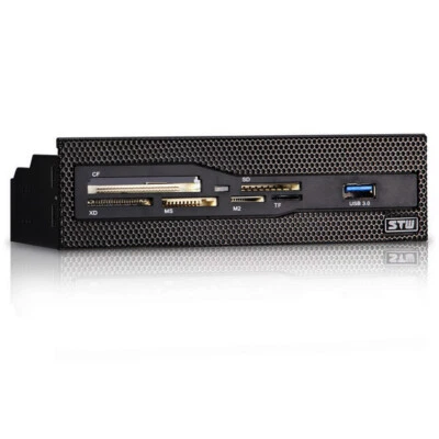 Lettore schede di memoria cruscotto 5,25" SD/CF/XD/MS/M2/TF+USB3.0 pannello frontale combinato - Immagine 1 di 4
