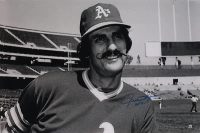 Rollie Fingers Signed (Beckett COA) Athletics 20x30 Photo Inscribed "HOF 92” - Image 1 of 4