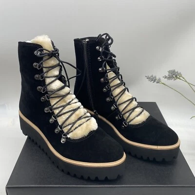 ALL BLACK Sherpa 2020 Women's Platform Boot in Black size EU 40 - Image 1 of 4