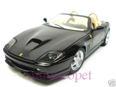 HOT WHEELS ELITE FERRARI 550 BARCHETTA PININFARINA 1/18 DIECAST NEGRO N2055 Foto 1 de 2