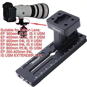 Tripod Mount Ring Foot + Quick Release Plate for Canon EF 500mm f/4L IS II USM - Picture 1 of 11