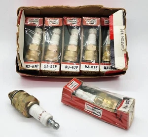 Vintage New Old Stock Platinum Champion Spark Plugs RJ-87P Brand New in Box - Picture 1 of 9