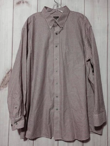 Camisa Jos A Bank Para Hombre 2x Roja Blanca Botón Frontal Manga Larga Viajero Tradiciona - Imagen 1 de 8