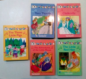 Barrons Musical Stories 5 Books Cassette Storyteller Disney Read-Along Complete - Picture 1 of 11