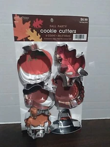 Brother Sister Design Fall Party Cookie Cutters Leaves & Pumpkins Turkey Hat - Picture 1 of 5
