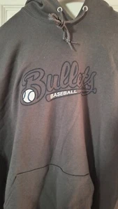GRAY HOODIE "BULLETS BASEBALL" - Picture 1 of 3