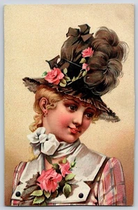 Tarjeta comercial victoriana Phillips & Clark Stove Co Ginebra NY litografía artística - Imagen 1 de 2