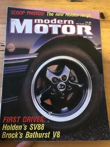Motor Car magazine MAY 1988 SV88 80 320 190E VN S CLASS LANCER ESCORT BROCK FORD - Picture 1 of 3
