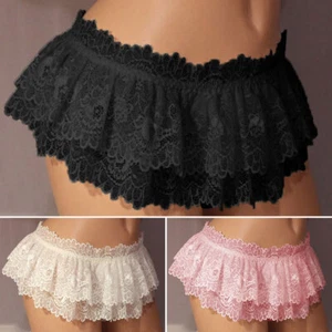 Ladies Lace Panties Mini Skirt Sexy Briefs Underwear Thongs G-String Lingerie x1 - Picture 1 of 35