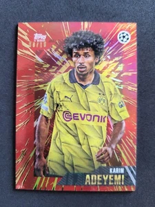 Látigo Topps Gold X 2023-24, Karim Adeyemi, rojo/10, Borussia Dortmund - Imagen 1 de 2
