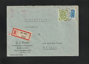 Bund, Reco Brief mit EF der 138 als Postauftrag aus Varel