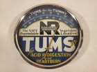 Vintage Tums For the Tummy Round Advertising Thermometer