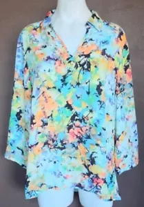 Hermosa blusa grande multicolor Investments para mujer - Imagen 1 de 3