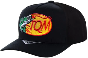 TruckerBlack Red Hat TQM Fuerza Regida Hat Snapback Sinaloa Hat Corridos Belicos - Picture 1 of 2