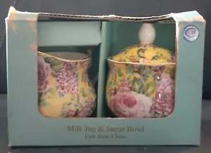 Old Country Roses Milchkanne & Zuckerschale für Teeset Made in England, Edwardian - Bild 1 von 1
