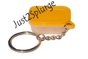 Tupperware Keychain Mini Freezer Mates Container Papaya Orange NIP New Gadget - Picture 1 of 3