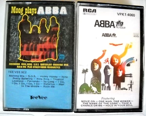 **MOOG PLAYS ABBA/ABBA THE ALBUM TWO CASSETTES IN GREAT CONDITION* - Picture 1 of 2