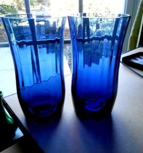Lenox Blue Ensemble Ice Tea Glasses TWO Tumblers - Picture 1 of 6