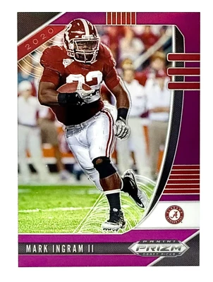 2020 Prizm Draft Picks Purple Prizm #67 Mark Ingram II Baltimore Ravens - Image 1 of 2