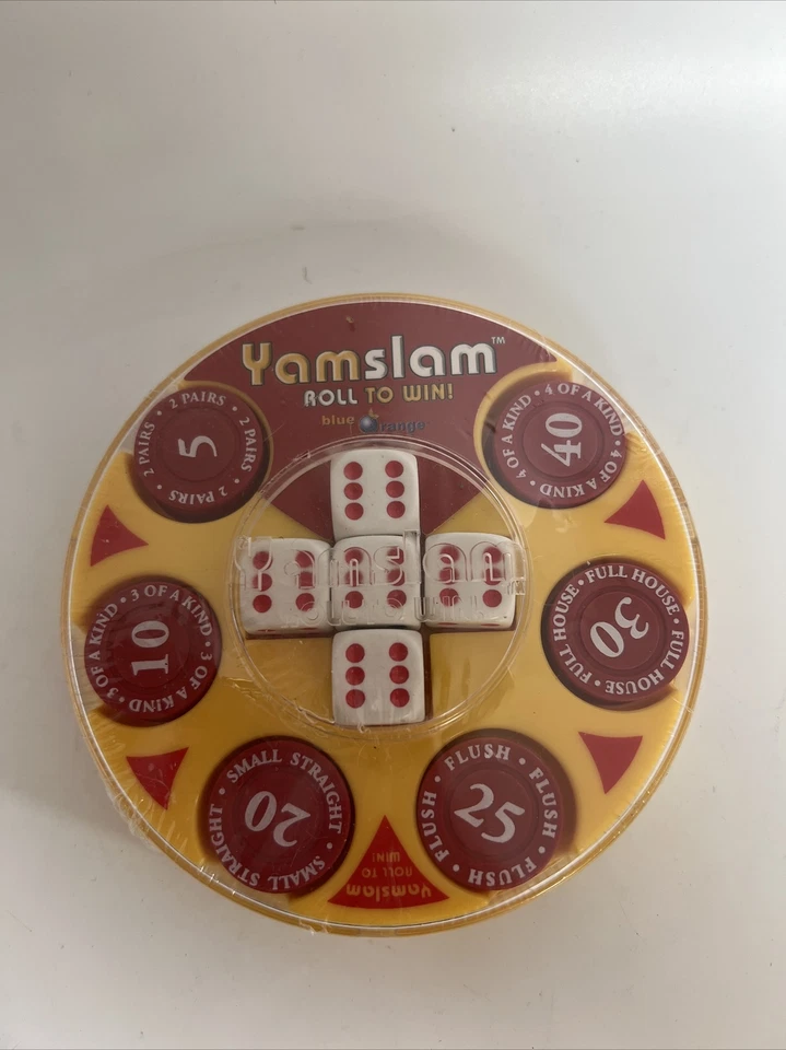 YAMSLAM Roll to Win Dice Game Blue Orange Hot Games Cool Planet #00301