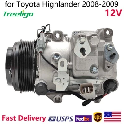 CO 11294C A/C AC Compressor for Toyota Highlander 3.5L 2008 2009 2010 w/Clutch - Image 1 of 4