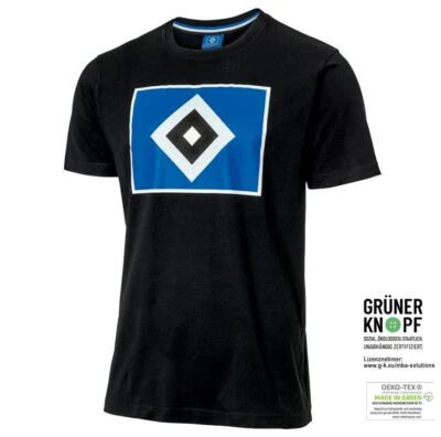 Hamburger SV HSV T-Shirt Logo Schwarz Gr. M-3XL