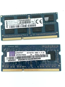 Kingston DDR3 6GB (4GB + 2GB) 2Rx8 / 1Rx8 12800S / Ram Memory / Laptop - Picture 1 of 9