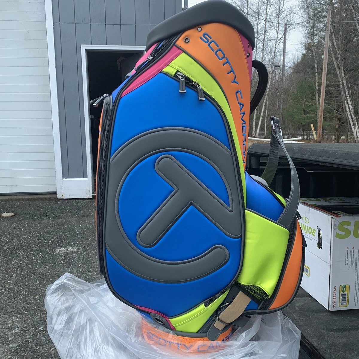 ゴルフバッグ・キャディバッグ Scotty Cameron Blue Wallpaper Staff Bag Scotty Cameron Golf Staff Bags for sale | eBay