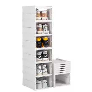 Zapatero Organizador Apilable De Plastico Para Closet Zapatos 6 Niveles - Picture 1 of 7