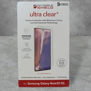 Q1. Zagg Invisible Shield Ultra Clear+ Screen Protector Samsung Galaxy Note20 5G - Picture 1 of 2