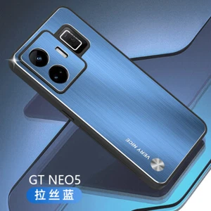 Für Realme GT Neo 5 240W Metall Aluminium Hybrid Gebürstet Weich Gummi Cover Case - Bild 1 von 9