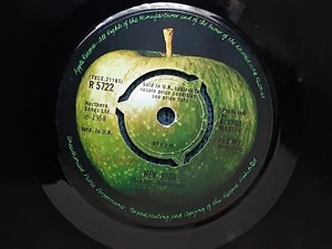THE BEATLES 1968 HEY JUDE UK 2 TRACK 1st U.K PHILIPS PUSH OUT CENTRE 45 - RARE - Picture 1 of 9