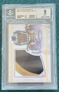 2015 Topps Definitive Collection #DC-11 RC Patch Todd Gurley BGS 9 MINT Auto /50 - Picture 1 of 7