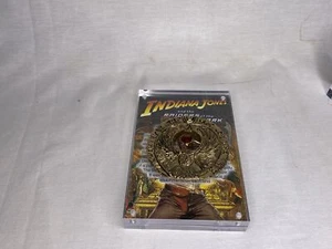 Indiana Jones, Staff of RA Headpiece, Gold, Metal, Red Jewels, Display Plaque - Picture 1 of 7