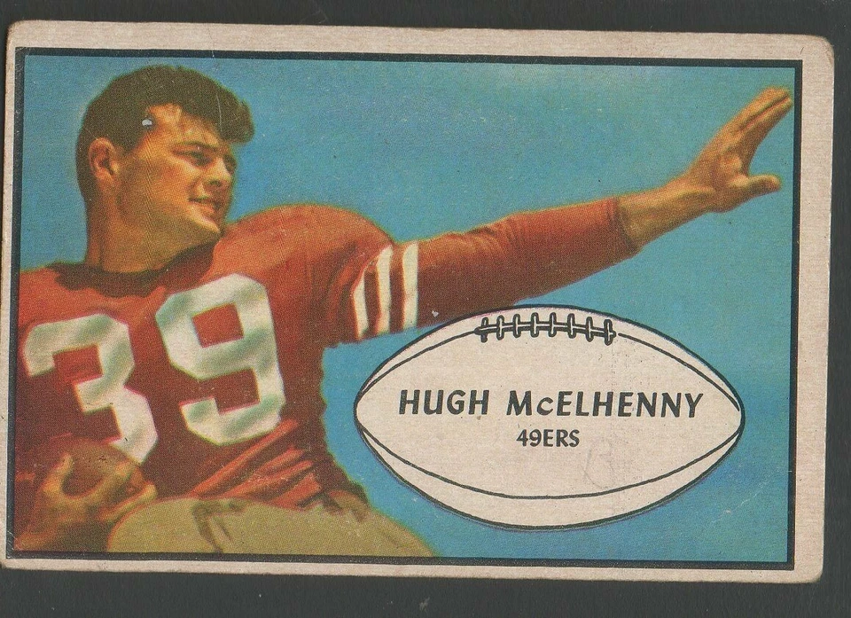1953 Bowman Football Card #32 Hugh McElhenny-San Francisco 49ers G-Vg Card - Image 1 of 1