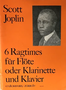 SCOTT JOPLIN "6 RAGTIMES FOR FLUTE OR CLARINET AND PIANO" PB VG+ - Picture 1 of 1
