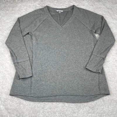 Suéter Wildfox Haley Gola V Escovado Cinza Feminino Médio - Imagem 1 de 4