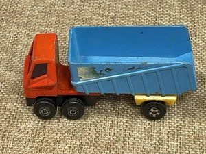 Camión articulado Matchbox Superfast Lesney #50 1973 diecast amarillo azul vintage - Imagen 1 de 12