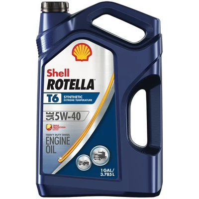 3 Pack, Shell Rotella T6 Full Synthetic 5W-40 Diesel Engine Oil, 1 Gallon — 第 1/4 张图片