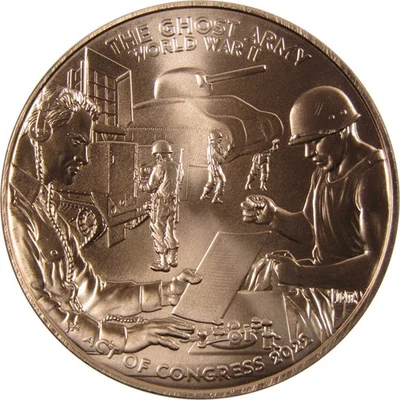 The Ghost Army 2022 Segunda Guerra Mundial redondo sin circular redondo de cobre SKU:I14086 Foto 1 de 4